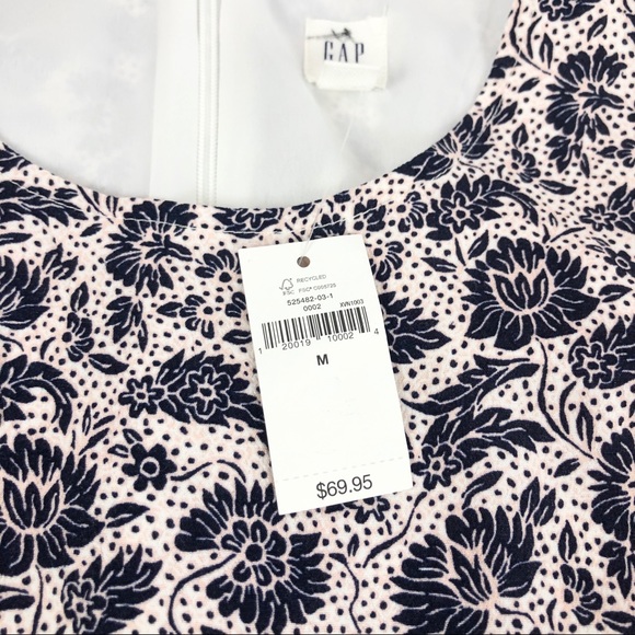 Gap Print Tie Belt Fit & Flare Dress, New with Tag - Picture 4 of 5